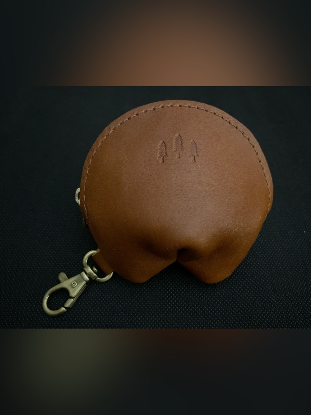 Portland Leather Goods Fortune, cookie keychain - Honey